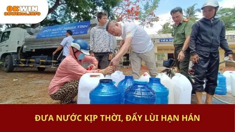 Đưa nước kịp thời, đẩy lùi hạn hán